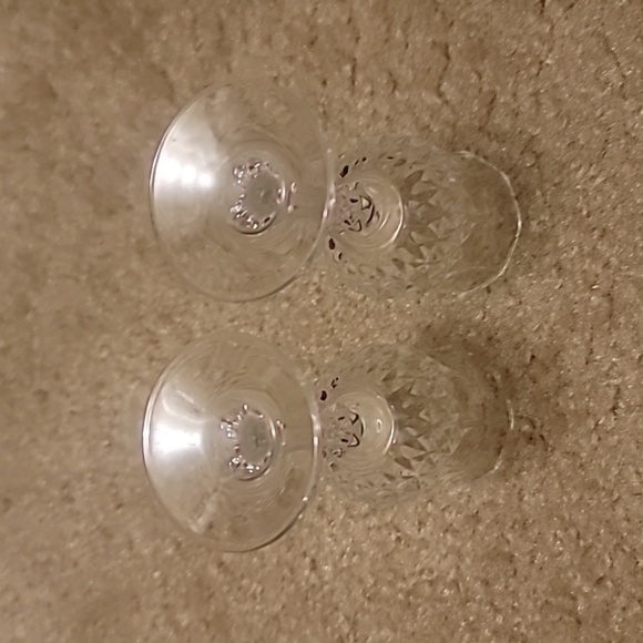 Tiny Mini Crystal D'Arques "Longchamps" Liquor Glasses Cups - Picture 4 of 4